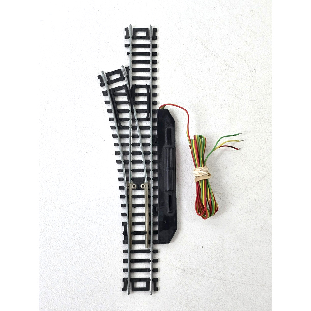 Vintage TYCO HO Scale Remote Left Hand Switch Track #410 WORKS #3 Free Ship